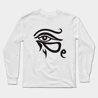 Eye of Horus Terracotta Shadow Silhouette Anime Style Collection No. 230 Long Sleeve T-Shirt